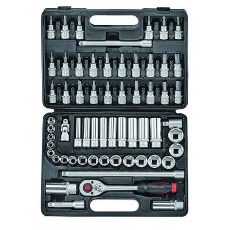 Набір інструменту FORCE 3611-9 3/8" 12-гр. 61 пр. (6-24 мм), фото 1