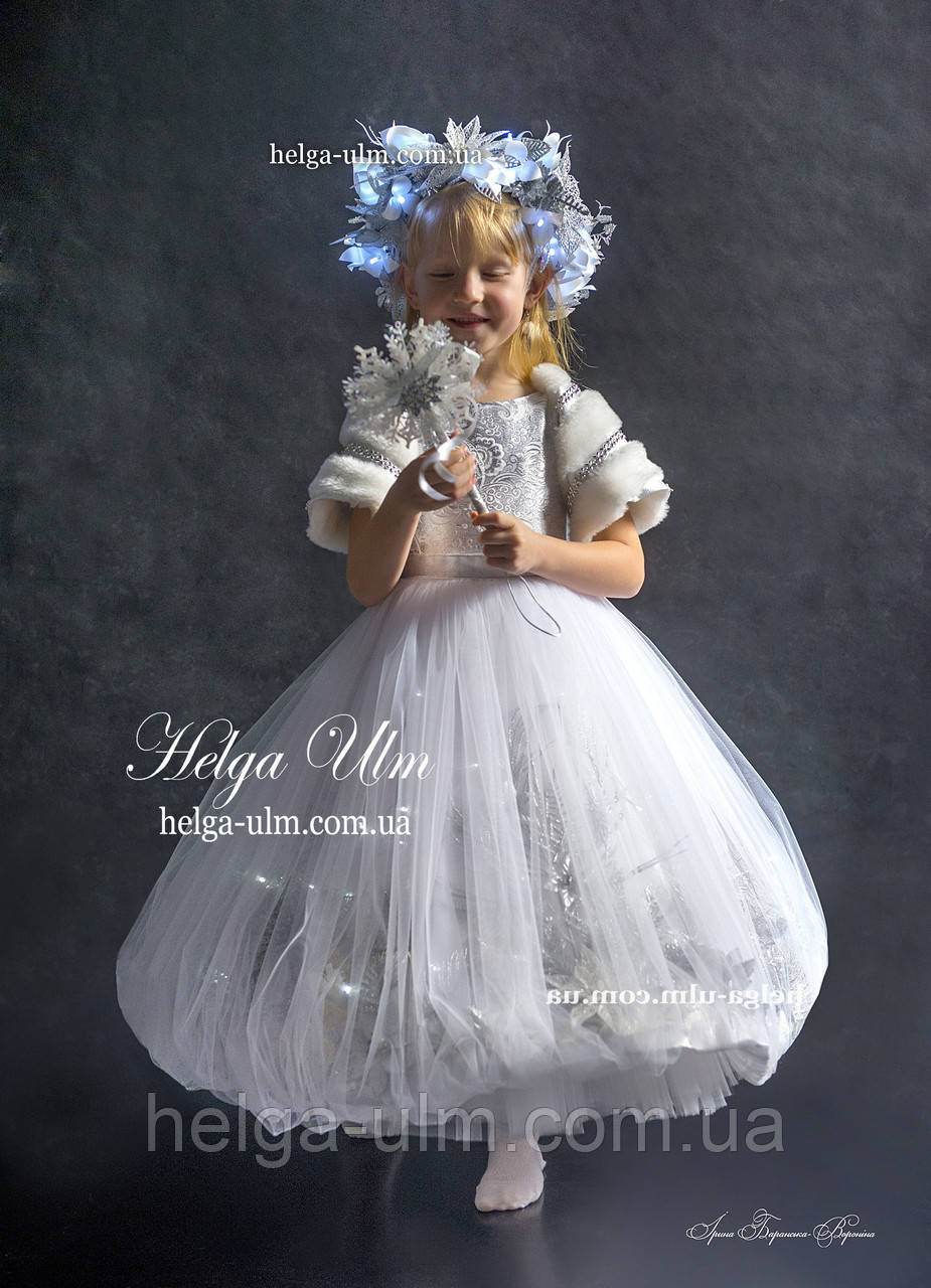Карнавальний костюм напрокат "Зима", "Сніжинка", "Снігова королева". Прокат по Україні, фото 1