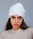 Шапка жіночий тюрбан в східному стилі D.Hats білого кольору - фото 2 - id-p871440766