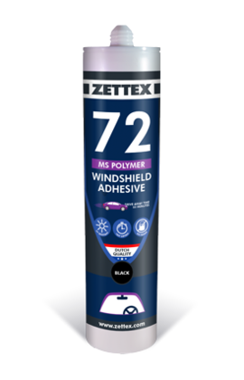 Полімер Zettex Windshield Adhesive MS Polymer 72 Чорний, 290 мл (495328)