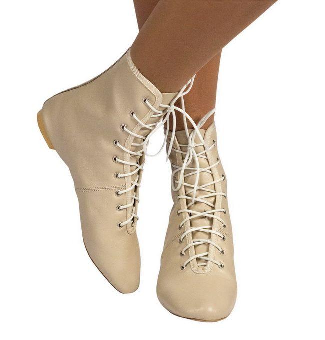 Взуття для сучасних танців і фітнесу, джазовки високі колір золото