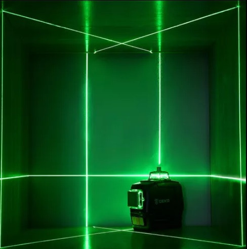 Лазерний ударостійкий рівень DEKO 3D green MIN