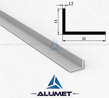 Кутник алюмінієвий 25х15х1.5 мм без покриття ПАС-1109 (БПО-3146)