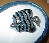 Яскрава брошка-синя коралова рибка від студії LadyStyle.Biz, фото 2