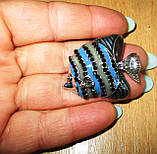 Яскрава брошка-синя коралова рибка від студії LadyStyle.Biz, фото 5