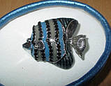 Яскрава брошка-синя коралова рибка від студії LadyStyle.Biz, фото 4