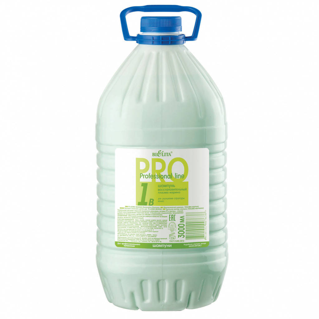 

Шампунь восстановительный для улучшения структуры волос Плазма марино 3000 мл Профессиональная линия Белита