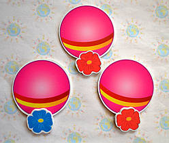 Магнітний стенд для кріплення малюнка М'ячик рожевий