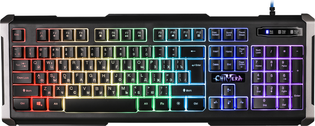 Ігрова клавіатура Defender Chimera GK-280DL RU,підсвітка RGB, 9 режимів