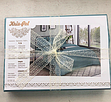 Постільна білизна "Еліт" двоспальна 180х220 кольоровий страйп-сатин люкс (12956), фото 8