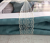 Постільна білизна "Еліт" двоспальна 180х220 кольоровий страйп-сатин люкс (12956), фото 5