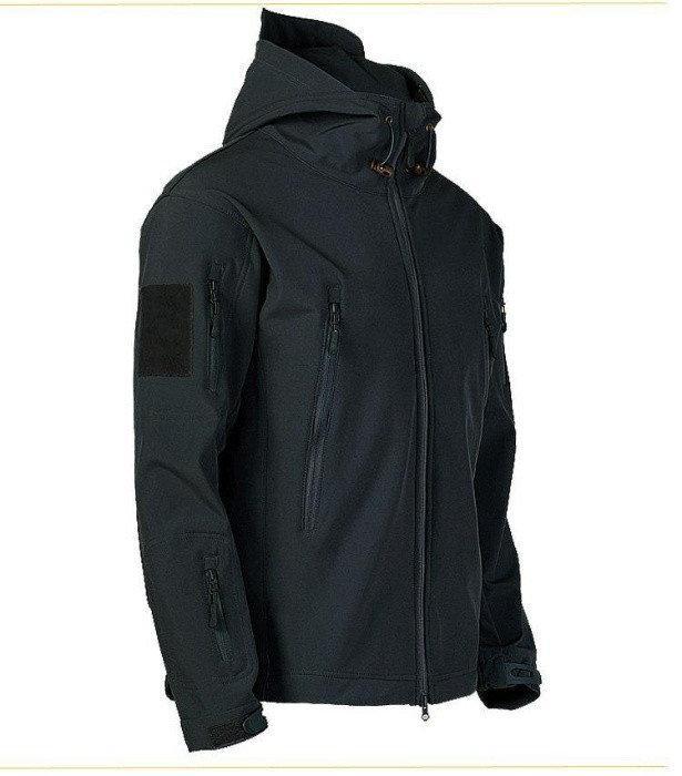 Куртка тактична демісезонна Softshell Esdy Чорна (Софтшел) 2XL 2XL