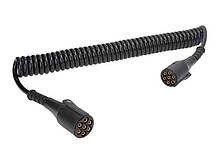 Спіральний кабель причепа зі штекерами 7 PIN N Type TRUCKLIGHT (ISO 1185) 4,5 м пластик