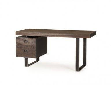 Стіл лофт "Бін", письмовий стіл, офісний стіл, стіл з натурального дерева на металевому подстолье,
