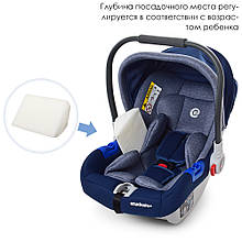 Автокрісло бебікокон El Camino Newborn ME 1043 Blue група 0+ 0-13 грн