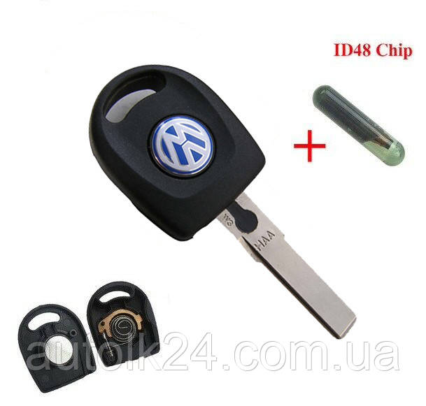 Ключ для Volkswagen з чіпом ID48