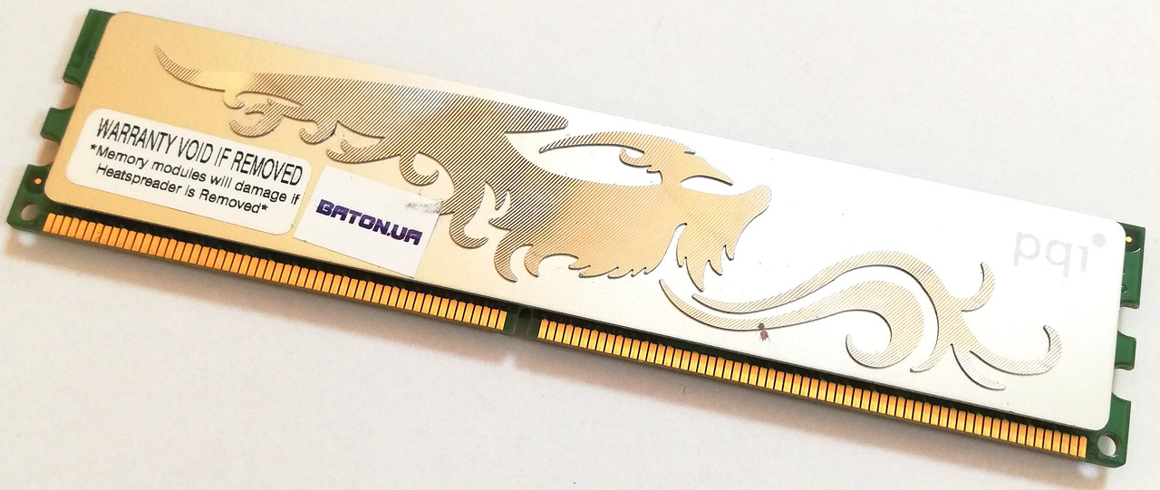 Игровая оперативная память PQI DDR2 2Gb 667MHz PC2 5400U CL4 (PQI25400-2GSB) Б/У