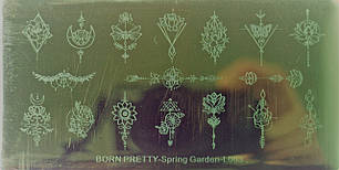 Пластина для стемпінгу дизайн на нігтях BORN PRETTY Spring Garden-L003