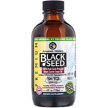 Чорний кмин, 100% чисте масло насіння чорного кмину, 120 мл Amazing Herbs
