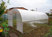 Теплиця "Садовод Агро-1м" з профільованої оцинкованої труби 20х20 мм під полікарбонат, каркас, розмір: 3х8х2 м