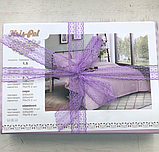 Постільна білизна сімейний комплект "Еліт" (12964) кольоровий страйп-сатин люкс, фото 9