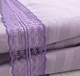 Постільна білизна "Еліт" двоспальна 180х220 кольоровий страйп-сатин люкс (12958), фото 6