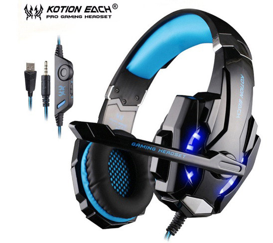 Навушники ігрові Kotion Each G9000 Pro Gaming (сині), фото 1