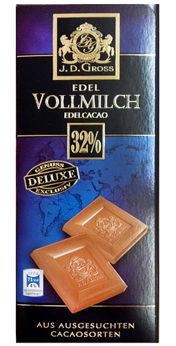 Купити Шоколад J. D. Gross Edel - Vollmilch 32% 125 g, ціна 50 грн ...