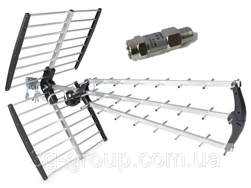 Антена T2 Wave UHF 269 з підсилювачем 20dB