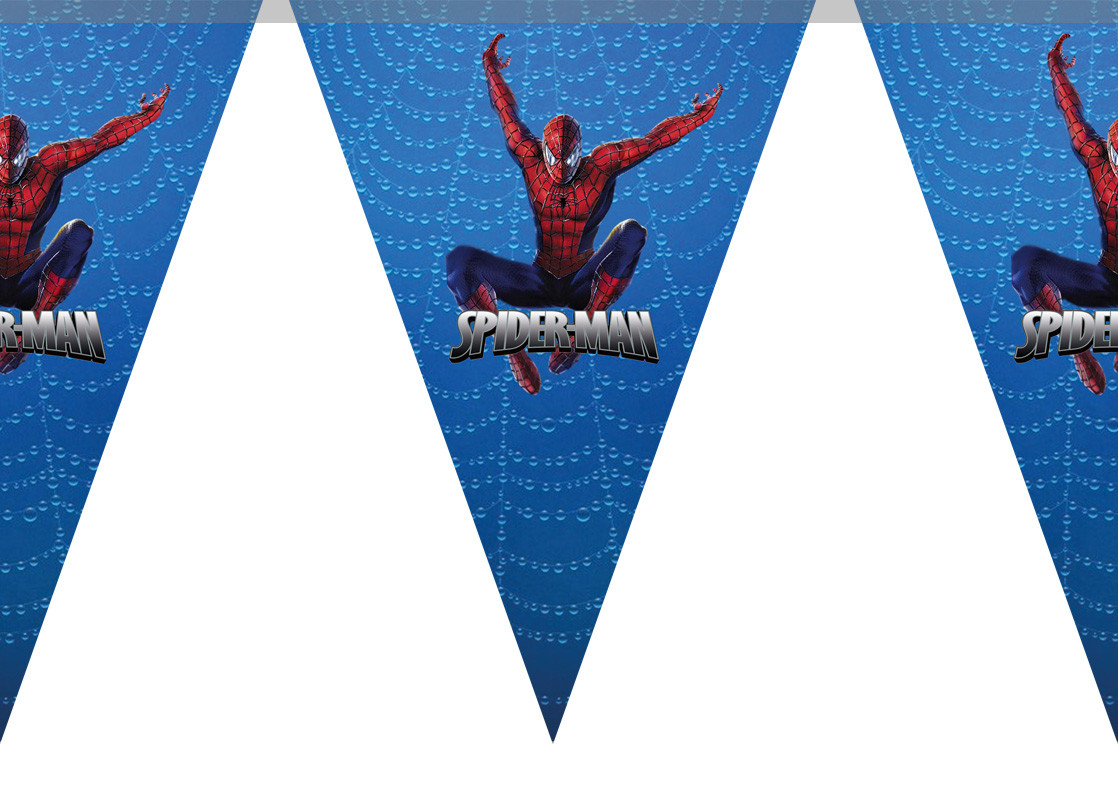 Гірлянди паперові "Людина Павук" Spider Man