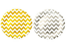 Тарілки одноразові картонні ООПТ 10шт 18,5см Зигзаги (10)