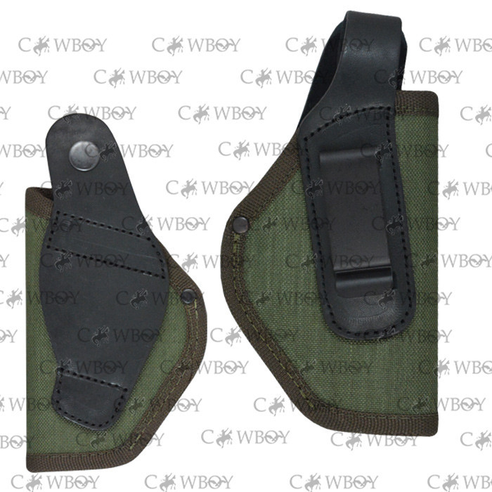 Кобура поясна ПМ з кліпсою (Cordura 1000D + шкіра, олива)