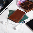 Обкладинка-органайзер шкіряна для документів нового зразка та карт "Original", фото 6