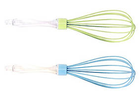 Вінчик силіконовий з пластиковою ручкою 28,5см