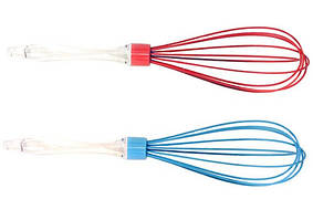 Вінчик силіконовий з пластиковою ручкою 29,5см