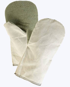 Рукавиці х/б комбіновані, з брезентовим надолонником.