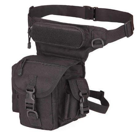 Сумка поясна для риболовлі, полювання, туризму MHZ A90, чорна, фото 1