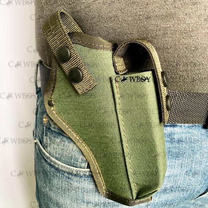 Кобура поясна АПС з чохлом під магазин (Cordura 1000D, олива)