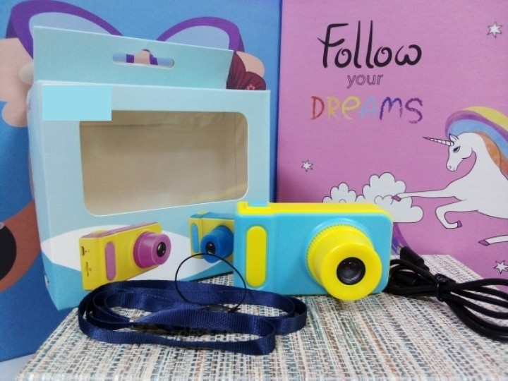Фотоаппарат для детей цифровая голубо желтая digital camera Amazing - фото 1 - id-p1044787808