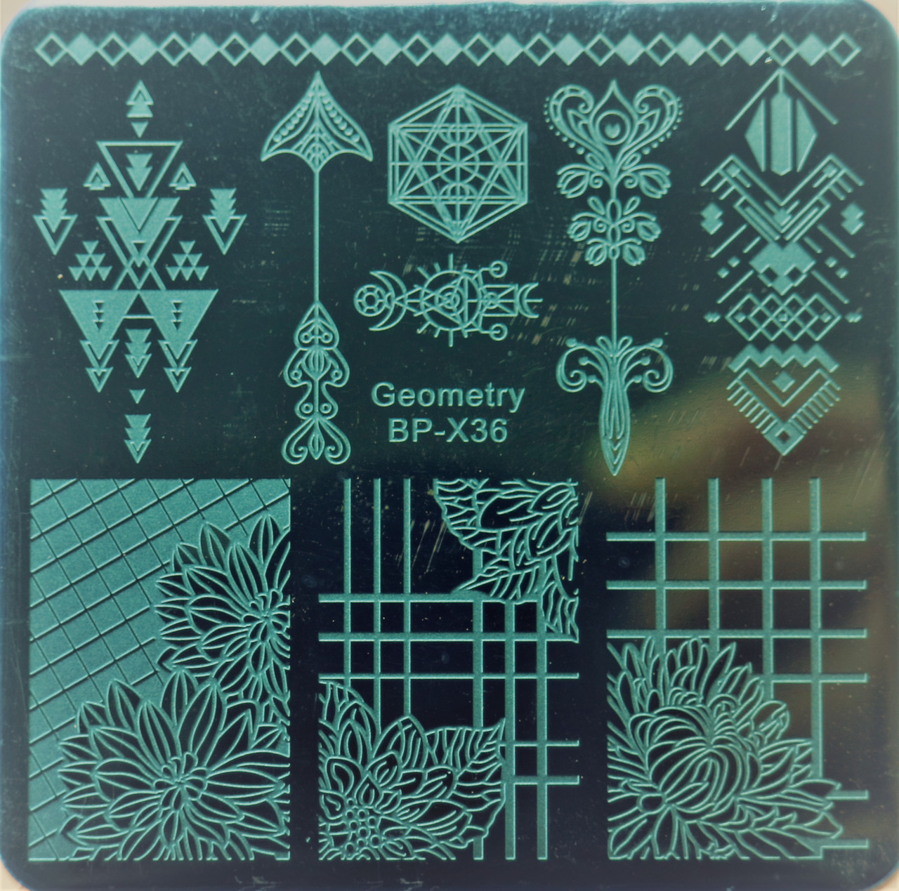 Пластина для стемпінгу дизайн на нігтях BORN PRETTY Geometry-X36