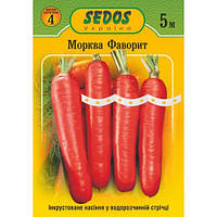 Семена на ленте Морковь Фаворит 5м ТМ SEDOS