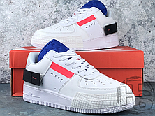 Чоловічі кросівки Nike Air Force 1 Type White/Red-Black-Blue CI0054-100, фото 3