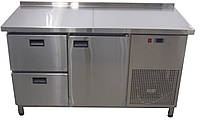 Стол холодильный 1400*700*850 мм. 1 дверь+2 ящика