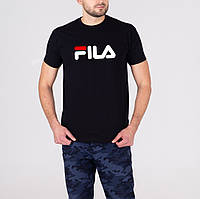 Чоловіча чорна футболка fila