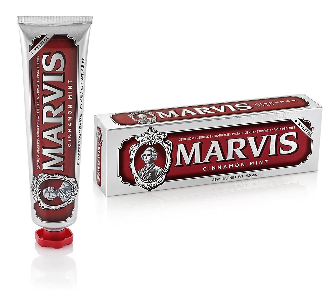 Паста зубна М`ята і Кориця Marvis cinnamon mint, 411176, 85 мл - фото 1 - id-p1069169992