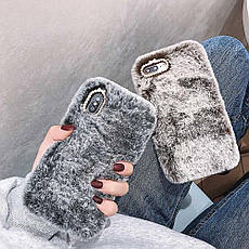 Хутряний чохол для Iphone 11 Pro Max Chocolate Gray, фото 4