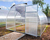 Теплица "Садовод Агро-1м" из оцинкованной профильной трубы 20х20 мм под поликарбонат, каркас, размер: 3х6х2 м