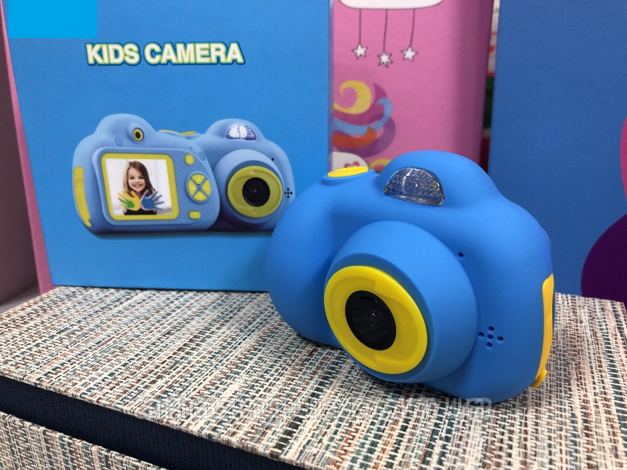 Цифровой Детский фотоаппарат противоударный с функцией видео голубой Amazing - фото 7 - id-p1044787820