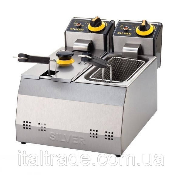 Фритюрниця двопостова Silver 2141 об'ємом 3+3 л