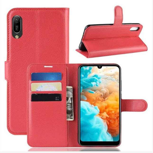 Чохол книжка Evolou для Huawei Y6 2019 Червоний